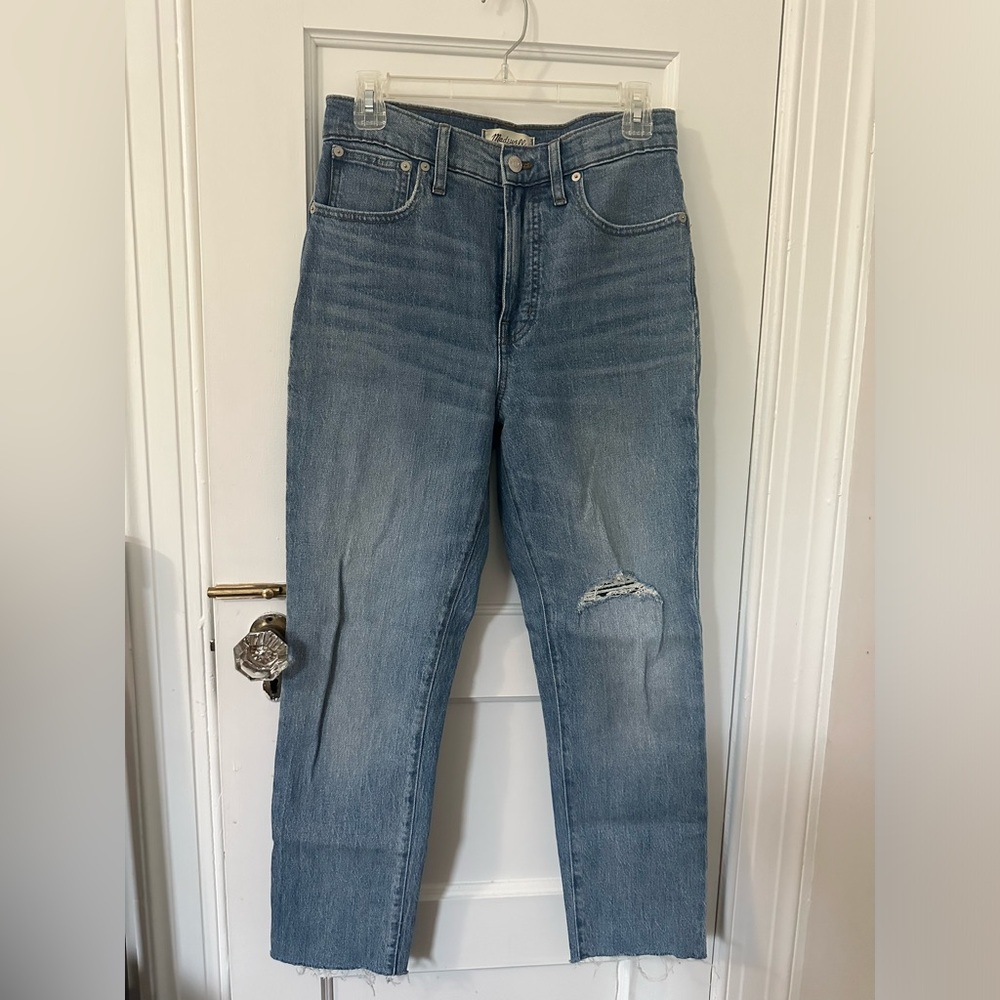 Madewell The Perfect Vintage Crop Jean with Raw Hem